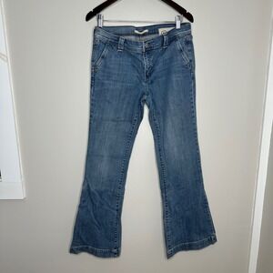 Gap Jeans Women's Bootcut Low Rise Flare Denim Medium‎ Wash Pants Size 10